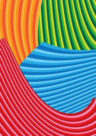 Vector illustration of colorful wave curve background.のイラスト素材