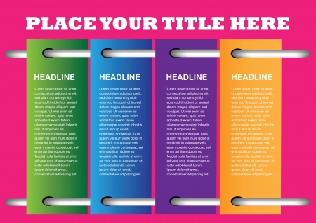 Layout design of banners with own area for text. Vector illustration.のイラスト素材