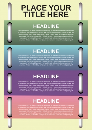 Layout design of banners with own area for text. Vector illustration.のイラスト素材