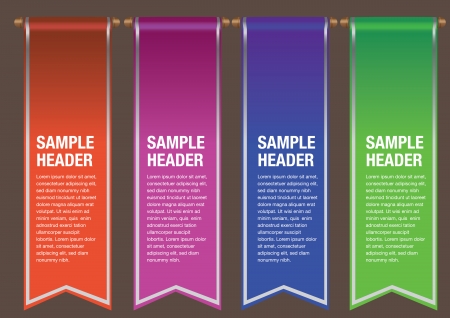Vector illustration of modern infographics options banners   Used for workflow layout のイラスト素材