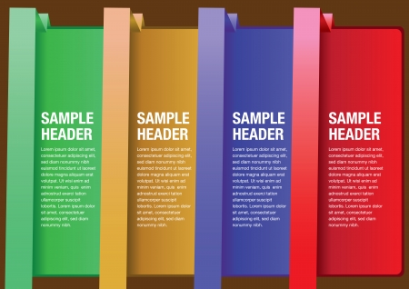 Vector illustration of modern infographics options banners   Used for workflow layout のイラスト素材