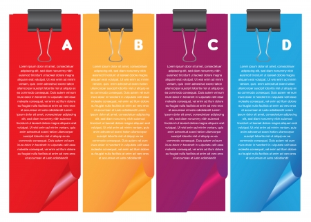 Layout design of papers with own area for text  Vector illustration のイラスト素材