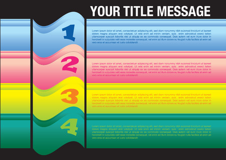 Layout design with colors and area for text. のイラスト素材