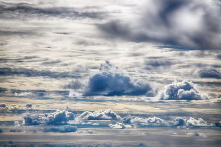 Dramatic moody sky as backgroundの写真素材