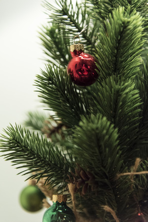 Christmas Tree with Ornamentsの写真素材