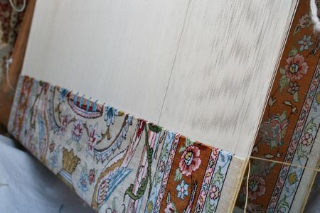 Girl does the Turkish carpet