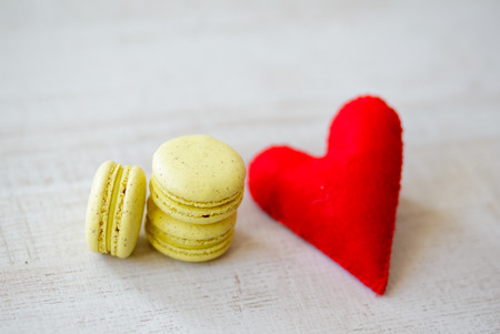 Colorful Macaroons With Lovely Decoration.
