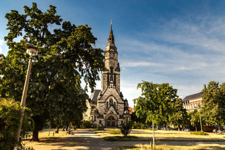 The Michaelis church at the city of Leipzig. The Michaelis Kirche Leipzig was build from 1901 until 1904 and its an evangelical church building in the center of Leipzig, Sachsen, Germanyのeditorial素材