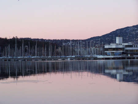 Harbor in Osloの写真素材