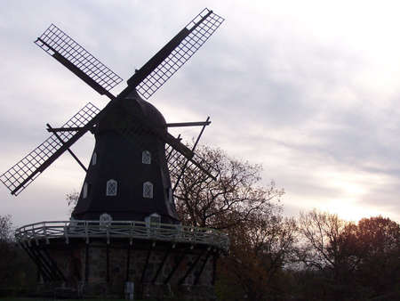 Windmill in Malmoの写真素材