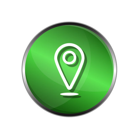 3D map or location icon, modern clip art that can be used for various graphic design needs..のイラスト素材