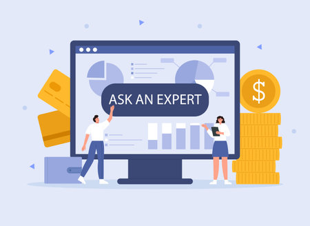 Client looking for online expertのイラスト素材