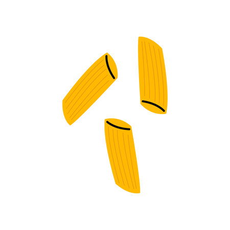 Italian pasta penneのイラスト素材