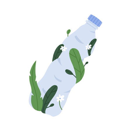 Recycling plastic bottleのイラスト素材