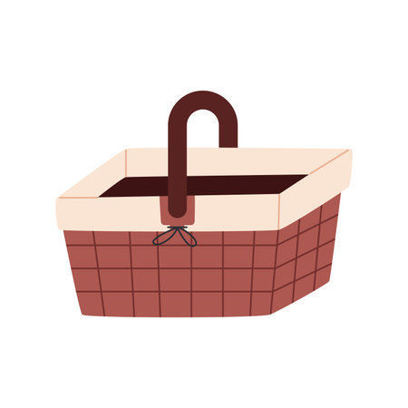 Picnic basket illustrationのイラスト素材
