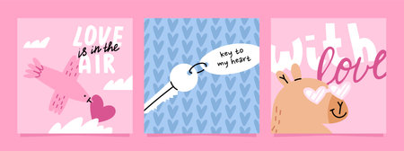 Valentines Day Cardsのイラスト素材