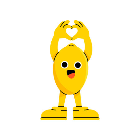 Lemon character illustrationのイラスト素材