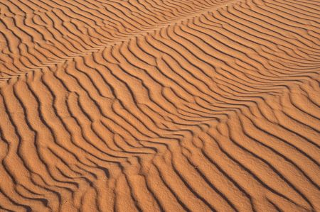 Desert dunes in the Jordan desertの写真素材