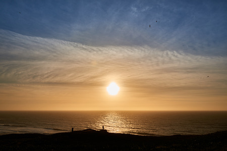 The sunsetの写真素材