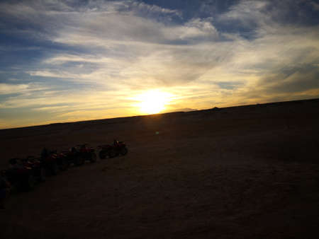 sunset in egyptの写真素材