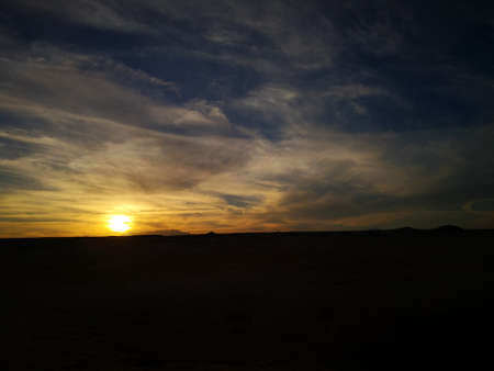 sunset in egyptの写真素材