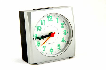 The plastic alarm clock, is very annoying in the morningの写真素材