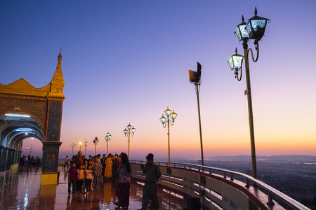 Sutaungpyei pagoda, Mandalay Hill, Mandalay, Myanmのeditorial素材