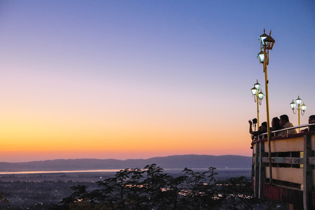 Sutaungpyei Pagode, Mandalay Hill, Mandalay, Myanmarのeditorial素材
