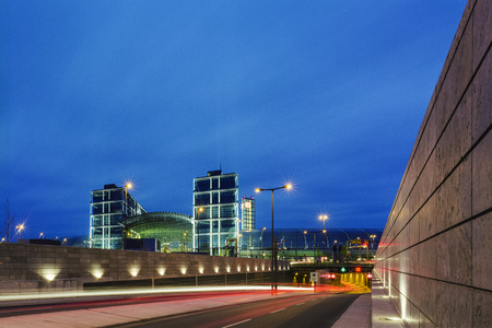 Entrance to Tiergartentunnel at Central station, Berlin, Germanyのeditorial素材
