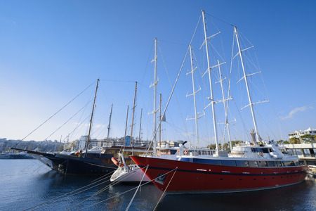 Marina in Piraeus, Greece