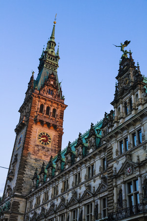 Hamburg town hall, Hamburg, Germanyのeditorial素材