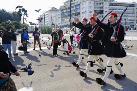 Changing of the guard, Syntagma Square, Athens, Greece
