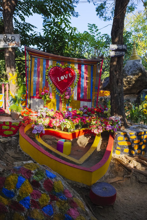 Photographic studio for lovers at Mandalay Hill, Mandalay, Myanmar, Asiaのeditorial素材