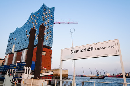Elbe Philharmonic Hall in the HafenCity quarter, Hamburg, Germanyのeditorial素材