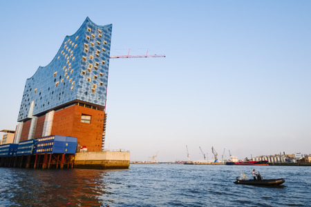 Elbe Philharmonic Hall in the HafenCity quarter, Hamburg, Germanyのeditorial素材