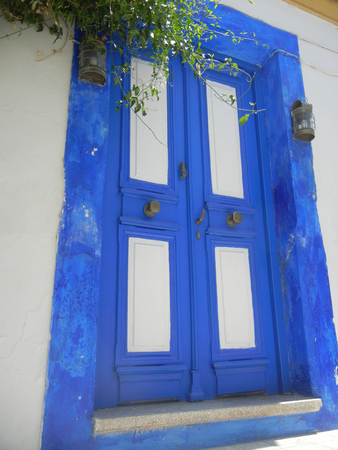 Iconic Blue Doorの写真素材