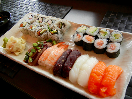 Fresh Sushi in Reykjavick Icelandの写真素材