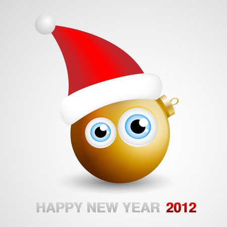Funny New Year 2012 Mascotのイラスト素材