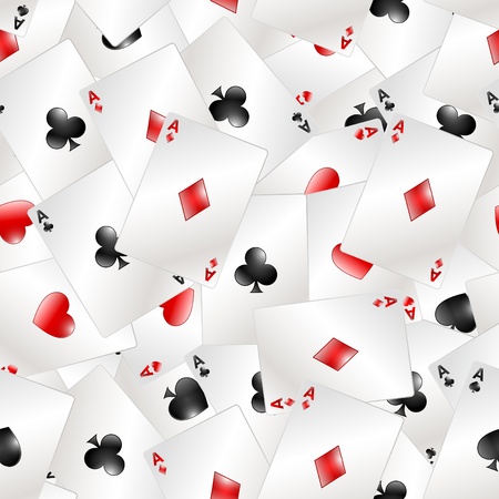 Poker Aces Seamless patternのイラスト素材