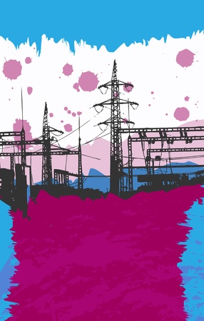 Grunge Poster for your Projectのイラスト素材