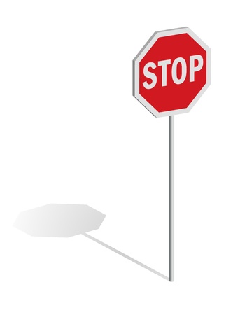Stop traffic signのイラスト素材
