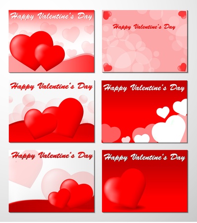 Set of Six Valentineのイラスト素材