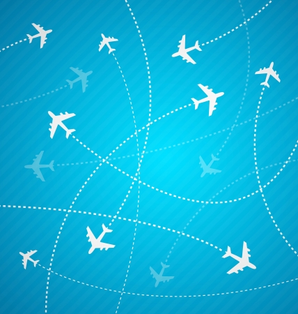 Blue Planes background with strippesのイラスト素材