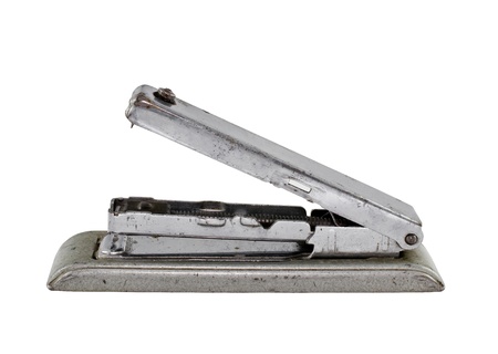 Old Rusty Vintage Stapler isolatedの写真素材
