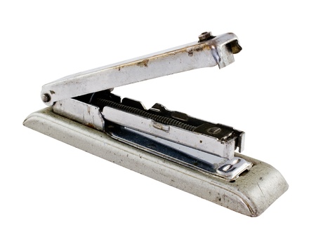 Old Rusty Vintage Stapler isolatedの写真素材