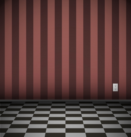 Old Room with convenience outletのイラスト素材