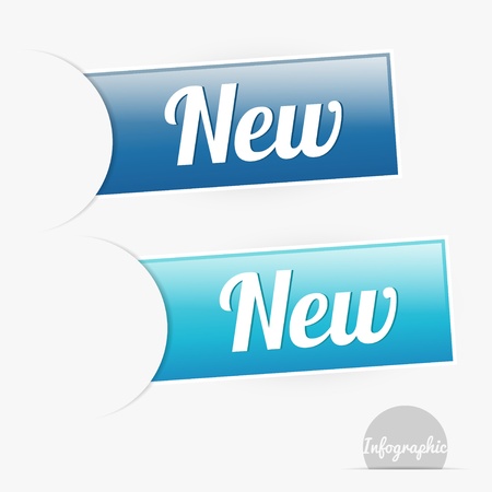 Labels with place for textのイラスト素材