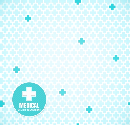 Soft Blue medical seamless pattern with crossesのイラスト素材