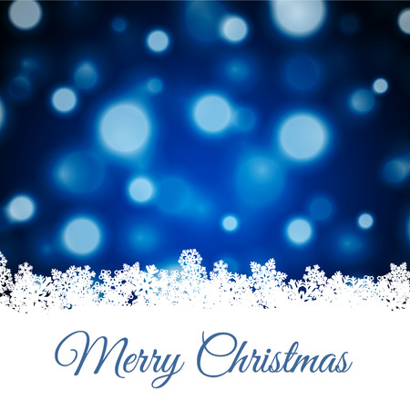 Snowflakes background with abstract falling snowのイラスト素材