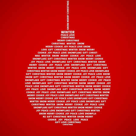 Christmas bauble with christmas words collageのイラスト素材